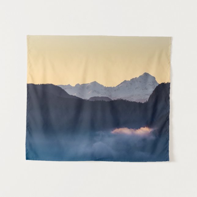 Triglav mountain at sunset tapestry (Front (Horizontal))