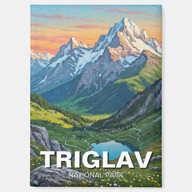 Triglav National Park Slovenia Travel Magnet (Front)