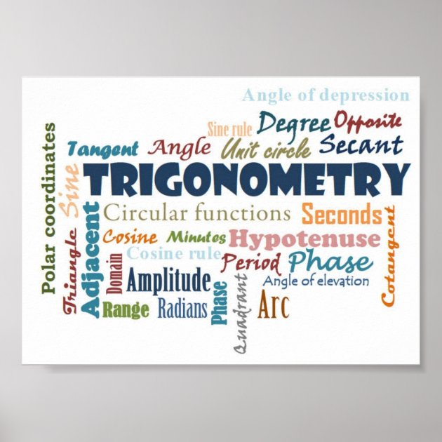 Trigonometry_Display Poster | Zazzle