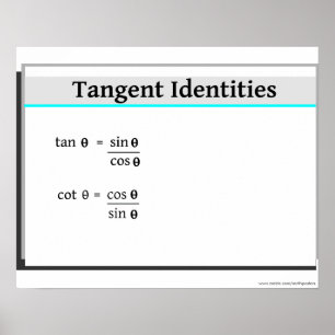 Trigonometry: Tangent Identities Poster