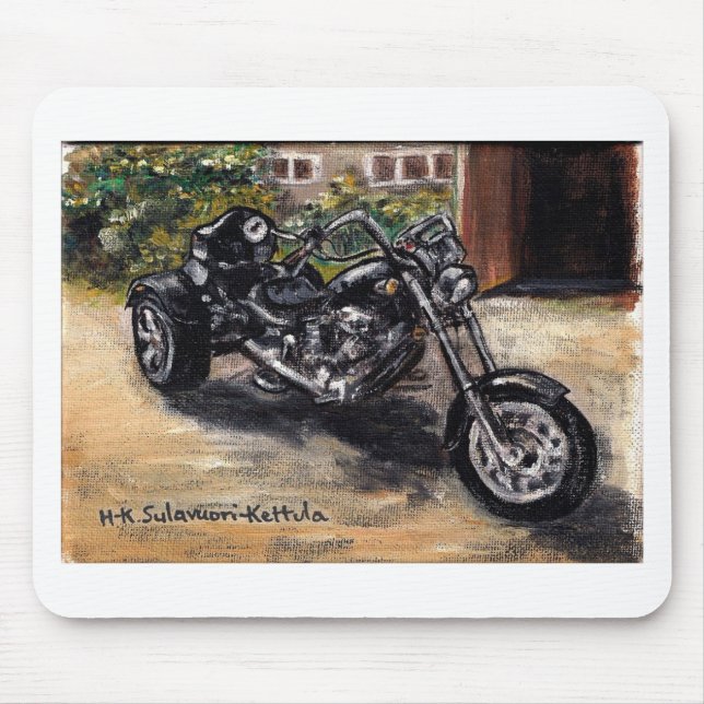 Trike motorcycle mouse pad (Front)