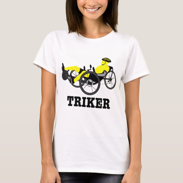 Triker Recumbent Bike Trike T-Shirt (Front)
