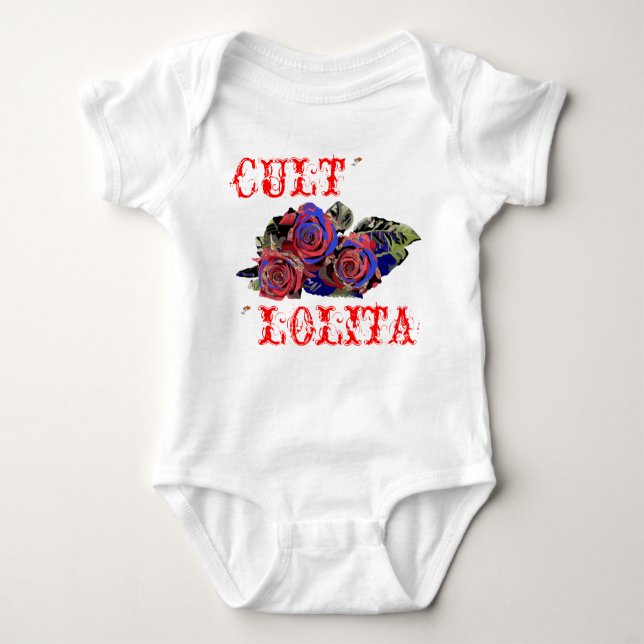 Trikey Rose Maiden BABY T Shirt, CULT, LOLITA Baby Bodysuit (Front)