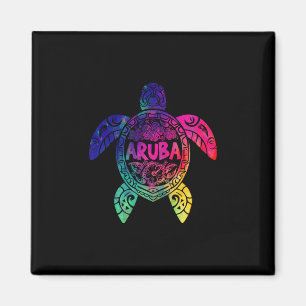 Tril Aru Tie Dye Sea Turtle Aru Beach Vacation Magnet