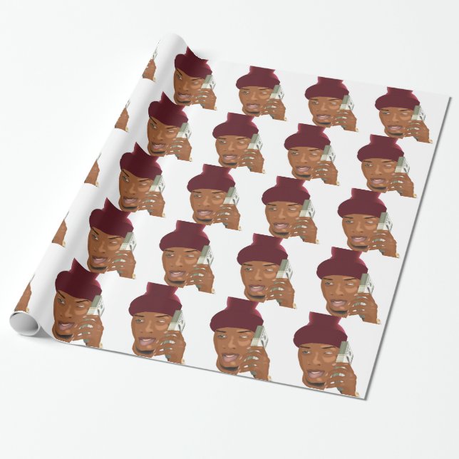Trill hustler wrapping paper (Unrolled)