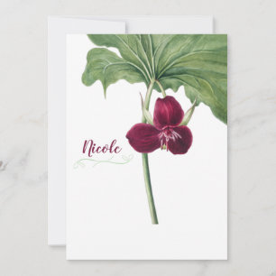 Trillium Botanical Holiday Card
