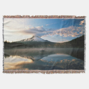 Trillium Lake   Mount Hood National Forest, OR Throw Blanket