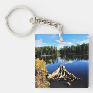 Trillium Lake, OR Key Ring