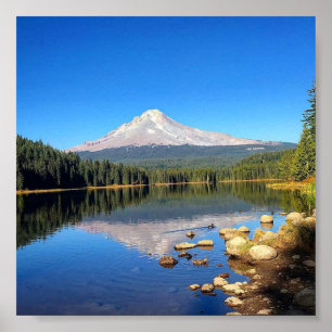 Trillium Lake, OR Poster