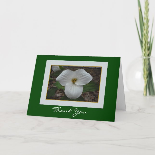 Trillium Thank You Card (Front)
