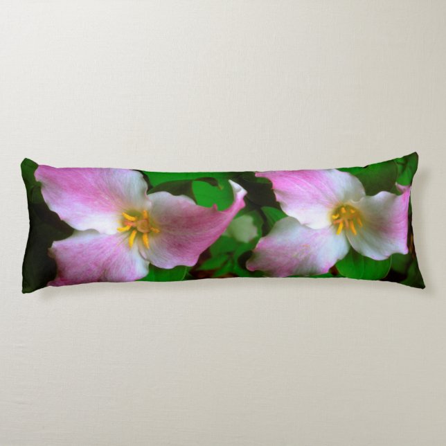 Trillium Wildflower Body Cushion (Back)