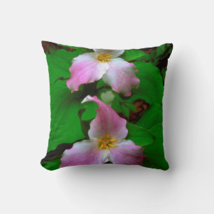 Trillium Wildflower Cushion