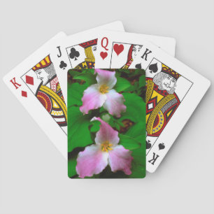 Trillium Wildflower Playing Cards