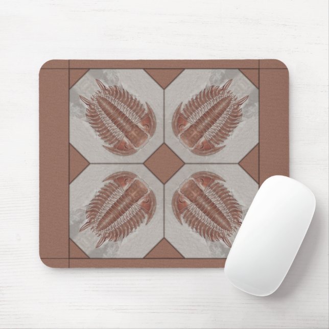 Trilobite Art Mouse Pad (With Mouse)