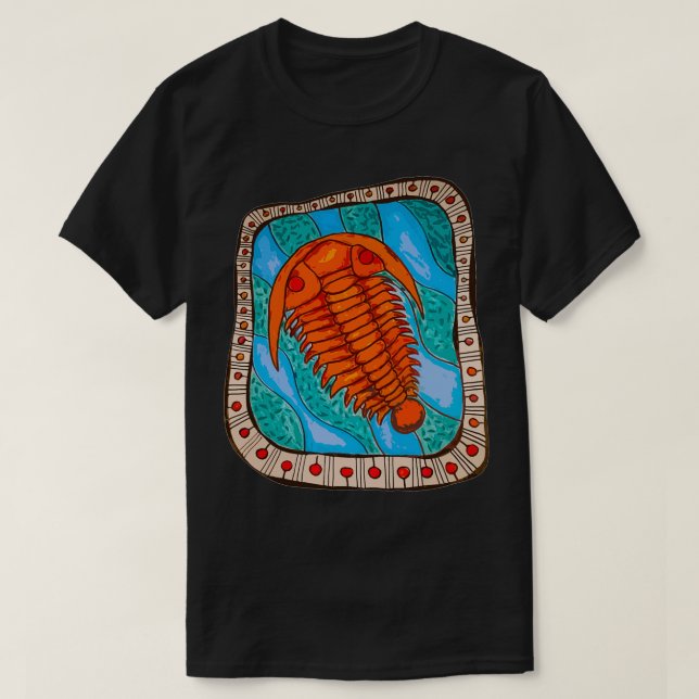 Trilobite Fossil T-Shirt (Design Front)