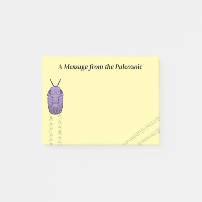 Trilobite Trackway- Message from the Paleozoic Post-it Notes (Front)
