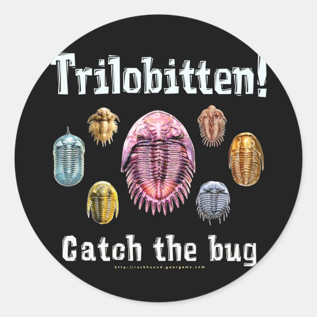 Trilobitten Classic Round Sticker (Front)