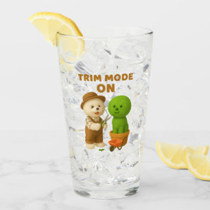 Trim Mode On: Cute Gardener Dog & Topiary Art Glass