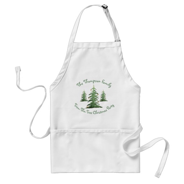 Trim-The-Tree, Christmas Party Standard Apron (Front)