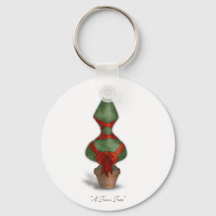 Trim Tree Corset Christmas Key Ring