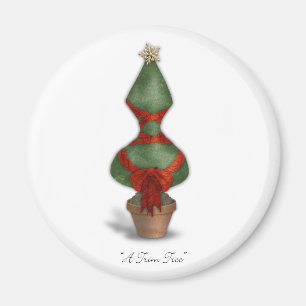 Trim Tree Corset Christmas Magnet