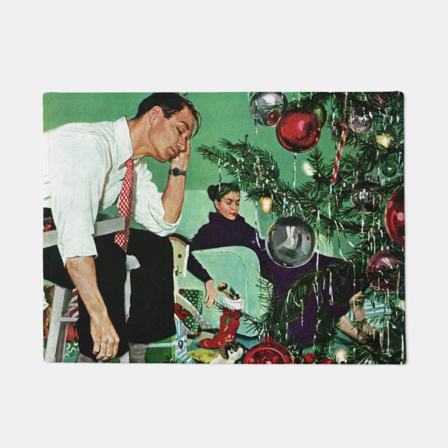 Trimming the Tree Doormat (Front)