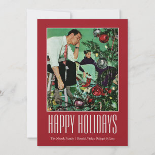 Trimming the Tree Holiday Card