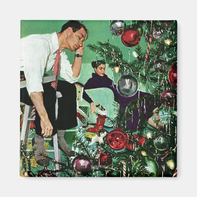 Trimming the Tree Magnet (Front)