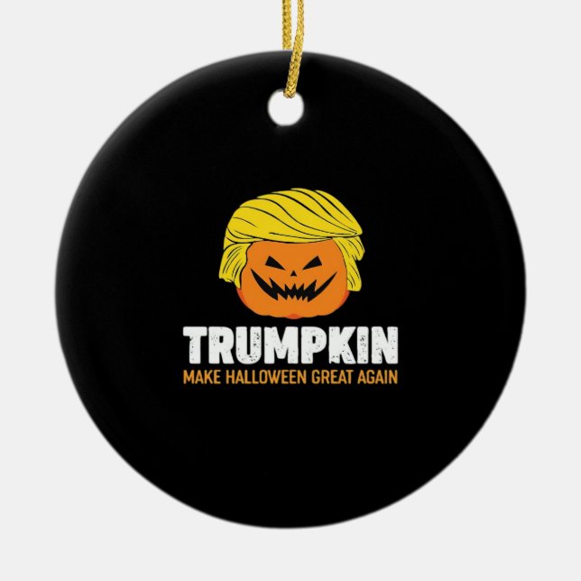Trimpkin Make Halloween Great Again Classic Ceramic Ornament (Front)