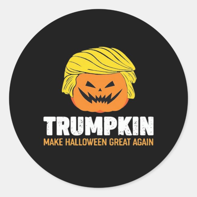 Trimpkin Make Halloween Great Again Classic Classic Round Sticker (Front)
