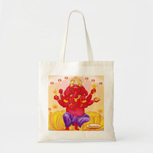 Trimukah Ganesha canvas bag