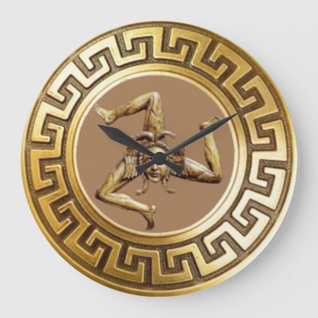 Trinacria Sicilian Clock (Front)
