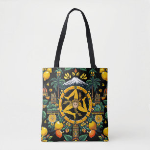Trinacria Sicilian Design Tote Bag