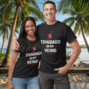 Trinbago In My Veins • 868 Trini Pride T-Shirt