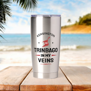 Trinbago in My Veins   Trini Pride Insulated Tumbler