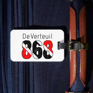 TRINI 868 WHITE LUGGAGE TAG