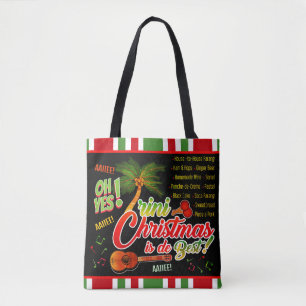 Trini Christmas is de Best on BLACK Tote Bag