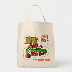 Trini Christmas still d best with cuatro on Tote Bag