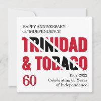 TRINIDAD 60th Anniversary Independence Card