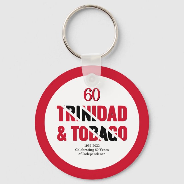 TRINIDAD 60th Anniversary Independence Key Ring (Front)