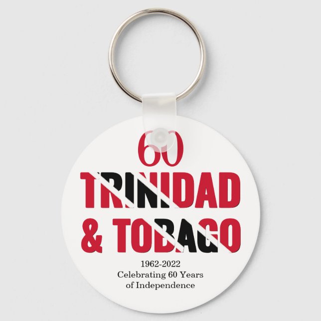 TRINIDAD 60th Anniversary Independence Key Ring (Front)