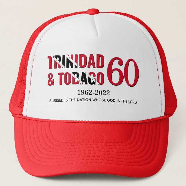 TRINIDAD 60th Anniversary Independence Trucker Hat (Front)