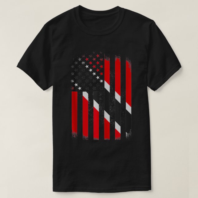 Trinidad and America Flag  Trinidadian or Tobagoni T-Shirt (Design Front)