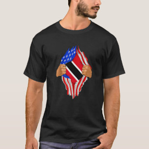 Trinidad and Tobago Blood Inside Me Flag T-Shirt