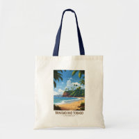 Trinidad and Tobago Caribbean Travel Art Vintage
