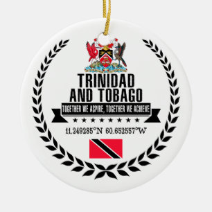 Trinidad and Tobago Ceramic Tree Decoration