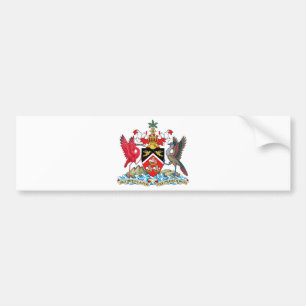 Trinidad and Tobago Coat of Arms Bumper Sticker
