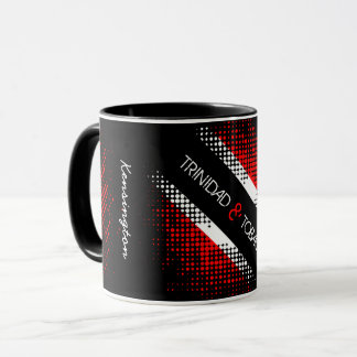 Trinidad and Tobago Dot Pattern Flag with Name Mug