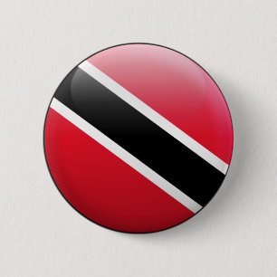 Trinidad and Tobago Flag 6 Cm Round Badge