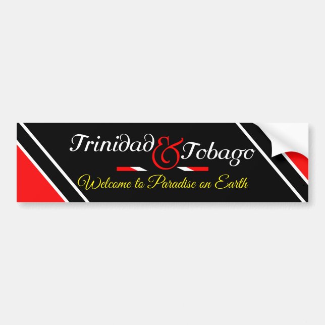Trinidad and Tobago Flag Bumper Sticker (Front)